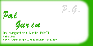 pal gurin business card